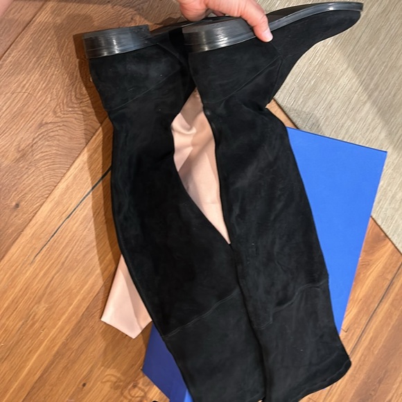 Stuart Weitzman jocey city boots suede black size 8.5 :39 - Picture 4 of 11